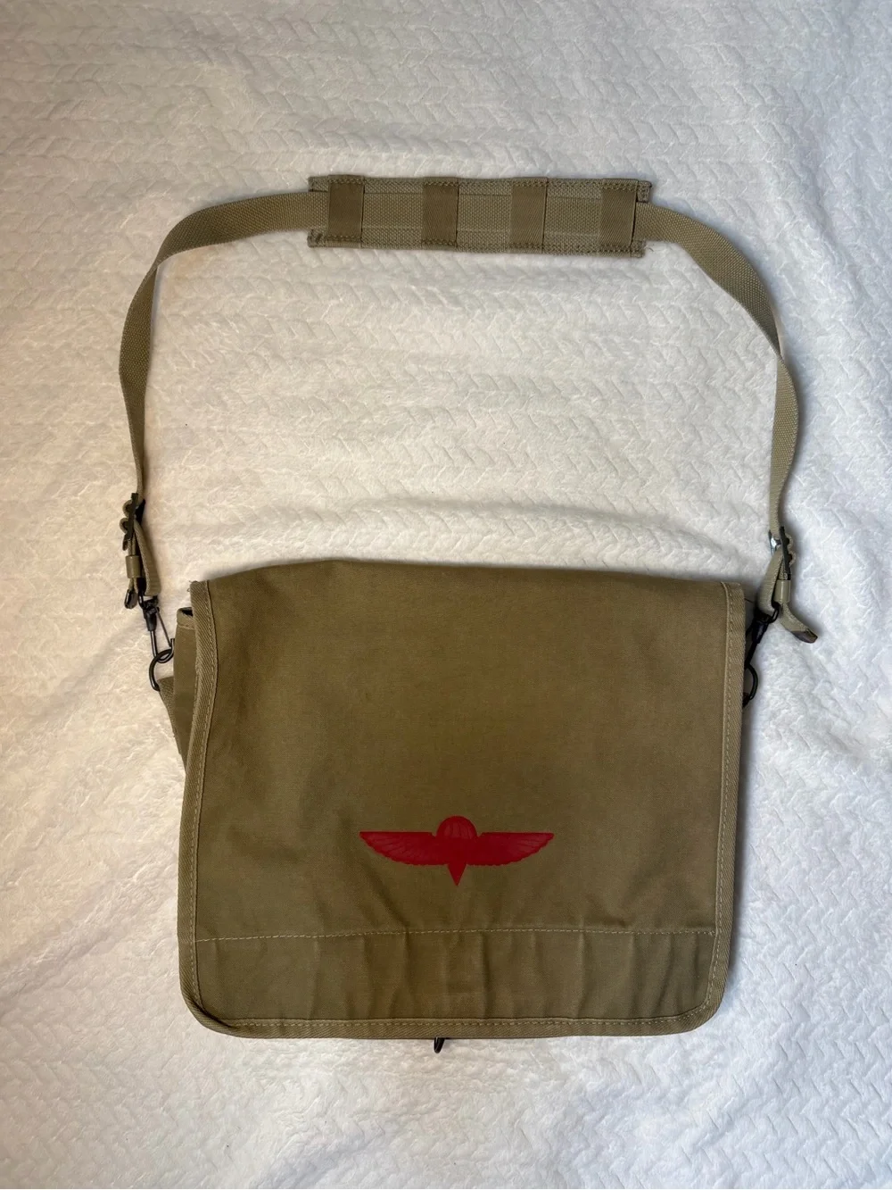 Banana Republic Vintage Khaki Messenger Bag 1980’s Safari Travel